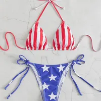 Women's Usa 2 Pieces Set Bikinis Swimwear main image 2