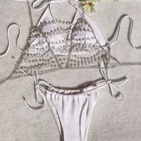 Women's Sexy Solid Color 3 Pieces Set Bikinis Swimwear main image 5