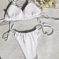 Women's Sexy Solid Color 3 Pieces Set Bikinis Swimwear main image 4