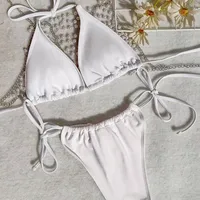 Women's Sexy Solid Color 3 Pieces Set Bikinis Swimwear main image 2