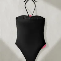 Women's Sexy Solid Color Flower 1 Piece One Piece Swimwear main image 3