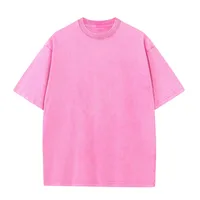 Men's Solid Color Streetwear Round Neck Short Sleeve Loose Men's T-shirt main image 3