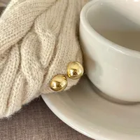 1 Pair 925 Sterling Silver Solid Color Ear Studs main image 2