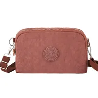 Unisex Medium Nylon Solid Color Basic Classic Style Zipper Phone Wallets sku image 5