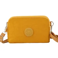 Unisex Medium Nylon Solid Color Basic Classic Style Zipper Phone Wallets sku image 6