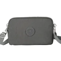 Unisex Medium Nylon Solid Color Basic Classic Style Zipper Phone Wallets sku image 4