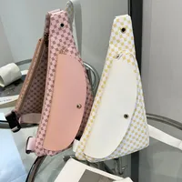 Women's Medium Pu Leather Argyle Streetwear Dumpling Shape Zipper Crossbody Bag main image 1