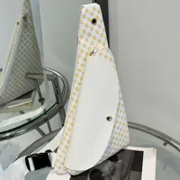 Women's Medium Pu Leather Argyle Streetwear Dumpling Shape Zipper Crossbody Bag sku image 2