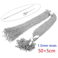 100 PCS/Package 1.5mm 201 Stainless Steel 18K Gold Plated Solid Color Polished Chain sku image 5