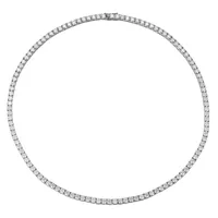 925 Sterling Silver Moissanite GRA Certificate Inlay Geometric Necklace main image 2
