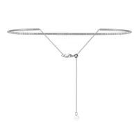 0.3ct VVS1-VVS2 Round Brilliant 925 Sterling Silver Moissanite Zircon Inlay Geometric GRA Choker main image 3