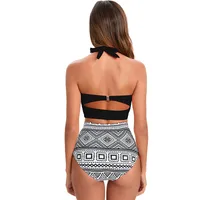 Women's Solid Color Flower 2 Pieces Set Tankinis Swimwear main image 2