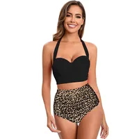 Women's Solid Color Flower 2 Pieces Set Tankinis Swimwear main image 3