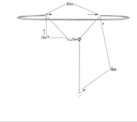 0.3ct VVS1-VVS2 Round Brilliant 925 Sterling Silver Moissanite Zircon Inlay Geometric GRA Choker main image 6