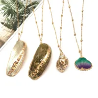 Hawaiian Modern Style Classic Style Geometric Conch Shell Shell Copper Plating Women's Pendant Necklace main image 1