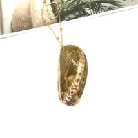 Hawaiian Modern Style Classic Style Geometric Conch Shell Shell Copper Plating Women's Pendant Necklace main image 5