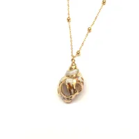 Hawaiian Modern Style Classic Style Geometric Conch Shell Shell Copper Plating Women's Pendant Necklace sku image 4