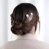 Women's Simple Style Solid Color Metal Plating Hair Clip main image 2