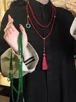 Casual Simple Style Circle Tassel Glass Wholesale Sweater Chain Long Necklace main image 3