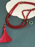 Casual Simple Style Circle Tassel Glass Wholesale Sweater Chain Long Necklace sku image 5