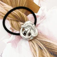 Women's Simple Style Geometric Alloy Plating Hair Tie sku image 2