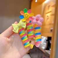Girl'S IG Style Sweet Flower Bow Knot Cloth Rubber Hair Tie main image 4
