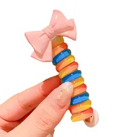 Girl'S IG Style Sweet Flower Bow Knot Cloth Rubber Hair Tie main image 3