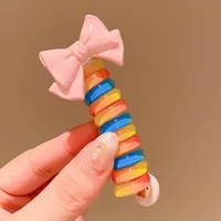 Girl'S IG Style Sweet Flower Bow Knot Cloth Rubber Hair Tie sku image 1