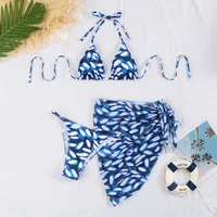 Women's Multicolor 3 Pieces Set Bikinis Swimwear main image 2