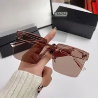 Simple Style Streetwear Solid Color Tac Square Half Frame Glasses main image 1