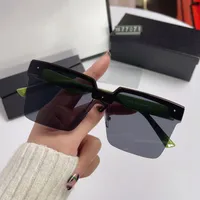 Simple Style Streetwear Solid Color Tac Square Half Frame Glasses sku image 7
