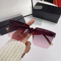 Simple Style Streetwear Solid Color Tac Square Half Frame Glasses sku image 4