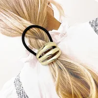 Women's Simple Style Geometric Alloy Plating Hair Tie sku image 1