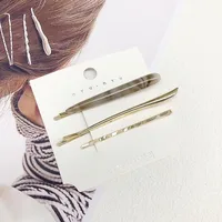 Women's IG Style Geometric Alloy Resin Plating Hair Clip sku image 9