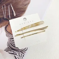 Women's IG Style Geometric Alloy Resin Plating Hair Clip sku image 10