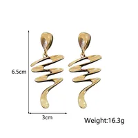 1 Pair Modern Style Simple Style Geometric Alloy Drop Earrings main image 5