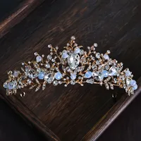 Alloy Princess Romantic Plating Crown Artificial Rhinestones sku image 38