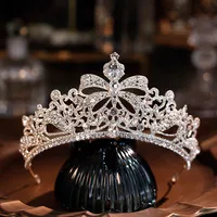 Alloy Princess Romantic Plating Crown Artificial Rhinestones sku image 44