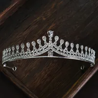 Alloy Princess Romantic Plating Crown Artificial Rhinestones sku image 9