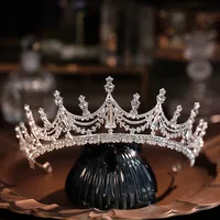 Alloy Princess Romantic Plating Crown Artificial Rhinestones sku image 46