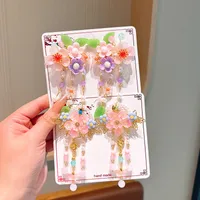 Women's Casual Simple Style Color Block Plastic Patchwork Floral Hair Clip main image 1