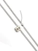 201 Stainless Steel 304 Stainless Steel 18K Gold Plated Simple Style Letter Pendant Necklace main image 1