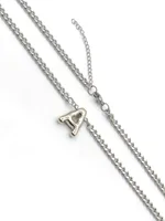 201 Stainless Steel 304 Stainless Steel 18K Gold Plated Simple Style Letter Pendant Necklace main image 2