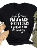 Women's T-shirt Short Sleeve T-Shirts Casual Letter sku image 5