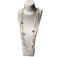 Copper Simple Style Classic Style Beaded Plating Flower Necklace main image 2