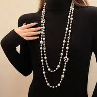 Copper Simple Style Classic Style Beaded Plating Flower Necklace main image 4