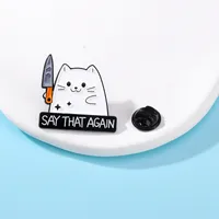 Cute Simple Style Animal Cartoon Character Alloy Stamping Stoving Varnish Plating Unisex Brooches sku image 17