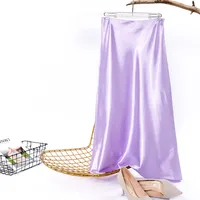 Summer Simple Style Solid Color Spandex Polyester Maxi Long Dress Skirts main image 5
