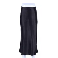 Summer Simple Style Solid Color Spandex Polyester Maxi Long Dress Skirts sku image 9