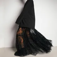 Summer Simple Style Solid Color Polyacrylonitrile Fiber Maxi Long Dress Skirts main image 4